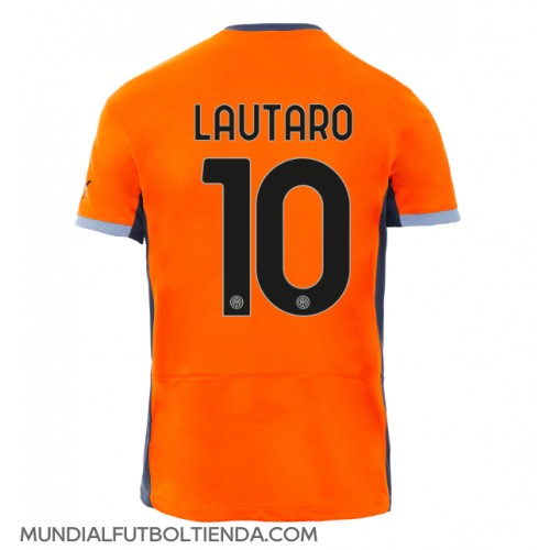 Camiseta Inter Milan Lautaro Martinez #10 Tercera Equipación Replica 2023-24 mangas cortas